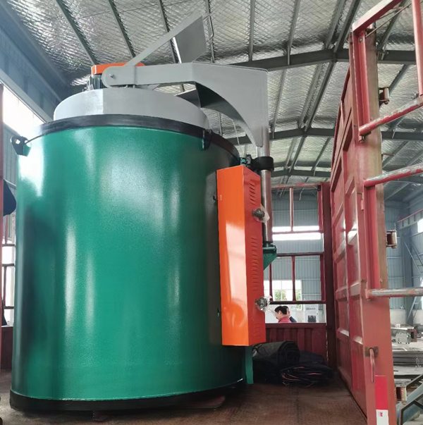 為安徽客戶定制的井式回火爐制造完成了